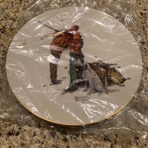 Vintage Norman Rockwell 1980 Careful Aim Plate